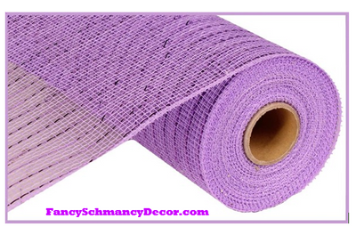 10" X 10 yd Metallic Lavender Mesh