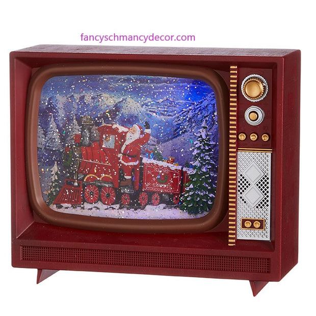 10" Santa Express Musical Lighted Water TV by RAZ Imports