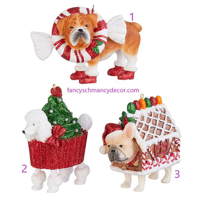 3.75" The Bakery Dog Ornament by RAZ Imports