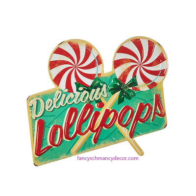 19.5" Delicious Lollipops Sign by RAZ Imports