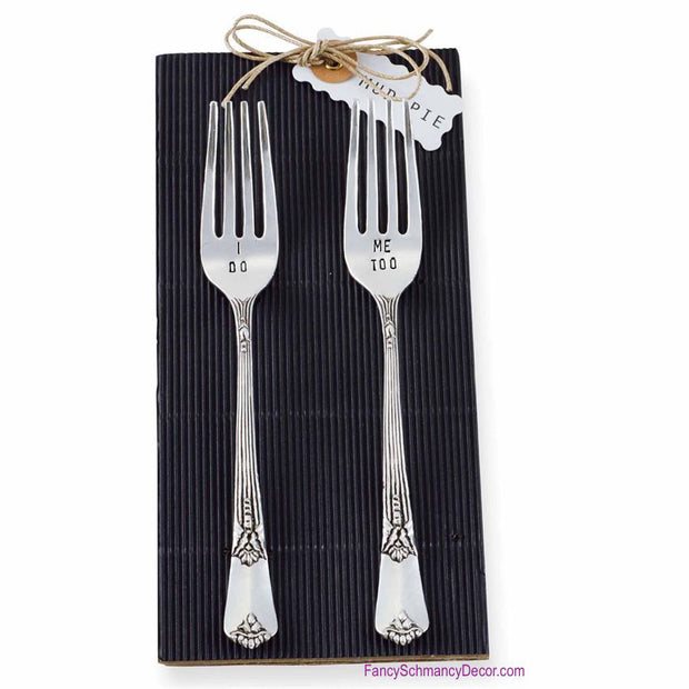 Wedding Cake Forks (Set of 2) by Mud Pie