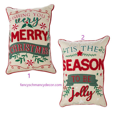 20" Holiday Pillow by RAZ Imports