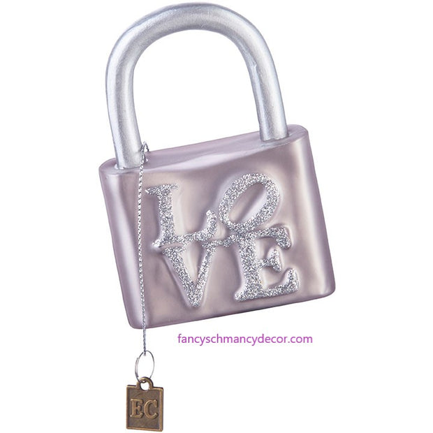 EC 3.75" Love Lock Ornament by RAZ Imports