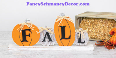 Fall Ribbon Pumpkin Tabletop