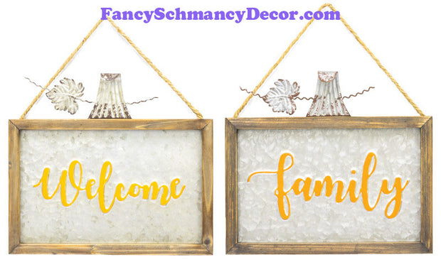 Welcome Family Wall Hanger
