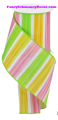 4" X 10 yd Watercolor Stripes