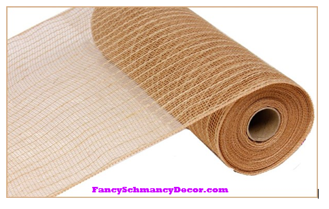 10.5" X 10 yd Poly Jute Natural Mesh