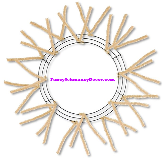 10" Wire, 20" Oad-Pencil Burlap Work Wreath –