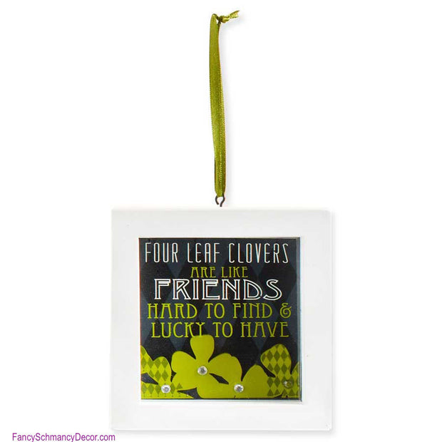 Four Leaf Clovers are Like Friends Mini Shadow Box by K&K Interiors