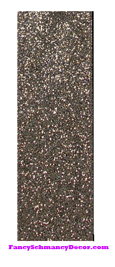 2.5" X 10yd Gold Vintage Glitter Platinum Wired Ribbon