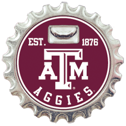 Collegiate Bottle Buster Bottle Opener Magnet Coaster Texas A&M (ATM) - FancySchmancyDecor