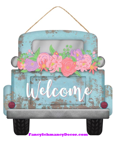 Welcome/Flowers Truck Sign