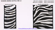 2.5" x 50 yds Zebra Satin Wired Ribbon