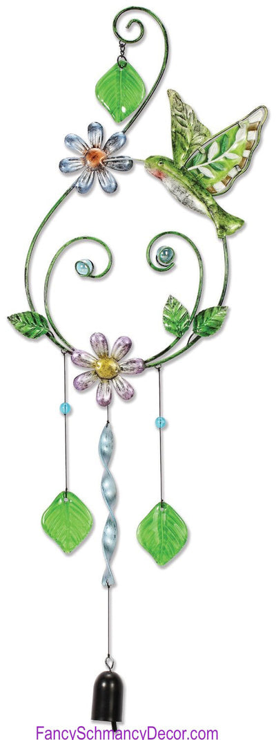 Hummingbird Wind Chime by Sunset Vista Designs - FancySchmancyDecor