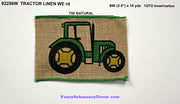 2.5" x 10 yds Tractor Linen Wired Ribbon