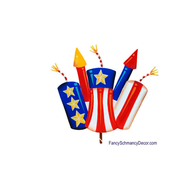 Pile of Fire Crackers Stake by The Round Top Collection A16014 - FancySchmancyDecor - 2
