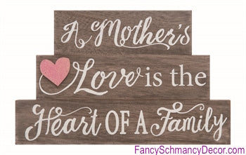Mother's Day Stacked Blocks Decor –