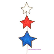 Double Star Flag Stake by The Round Top Collection A16010