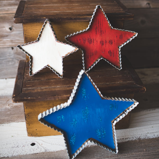 Pie Crust Star Stake by The Round Top Collection A18009