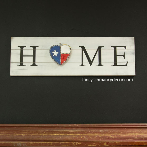 Texas Flag Heart Charm by The Round Top Collection