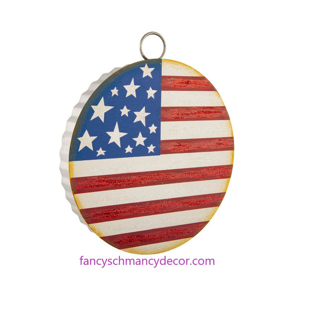 Mini Gallery American Flag Charm by The Round Top Collection