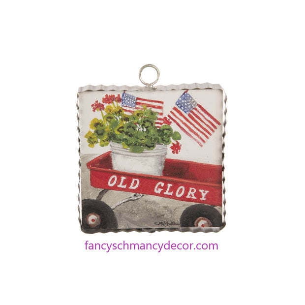 Mini Patriotic Wagon Print by The Round Top Collection