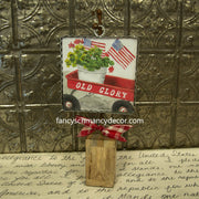 Mini Patriotic Wagon Print by The Round Top Collection