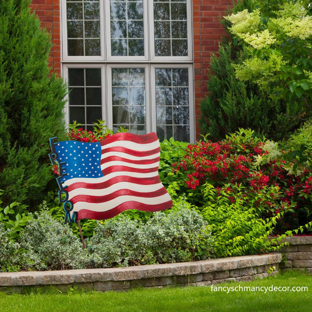 Freedom Flag Stake by The Round Top Collection