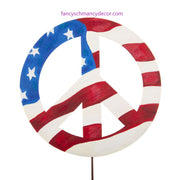 Peace Sign Flag Stake by The Round Top Collection