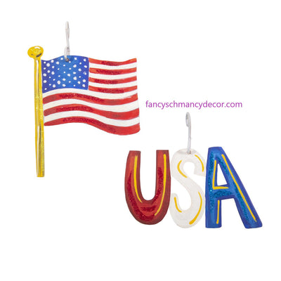 Americana Wood Bead Garland Charms Assorted Set of 2 by The Round Top Collection