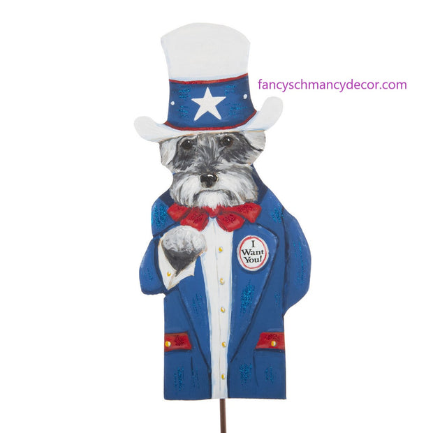 Uncle Sam Schnauzer by The Round Top Collection