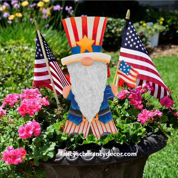 Uncle Sam Gnome Stake by The Round Top Collection