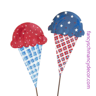 Single Scoop Ice Cream Cones by The Round Top Collection