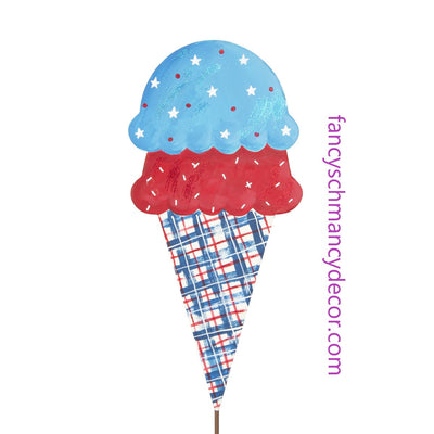 Double Scoop Ice Cream Cone by The Round Top Collection