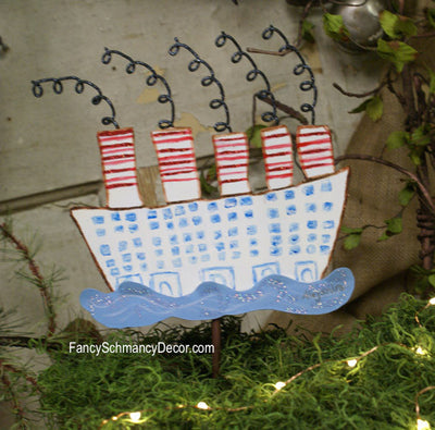 MD Anderson Ocean Liner Stake by The Round Top Collection A8030 - FancySchmancyDecor