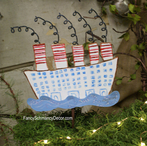MD Anderson Ocean Liner Stake by The Round Top Collection A8030 - FancySchmancyDecor