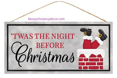 12.5 "L X 6" H Twas the Night Before Christmas Sign