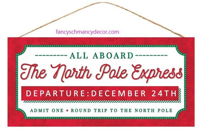 The North Pole Express Sign by Craig Bachman Imports