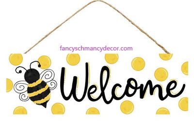 15"L X 5"H Welcome/Bumblebee Sign
