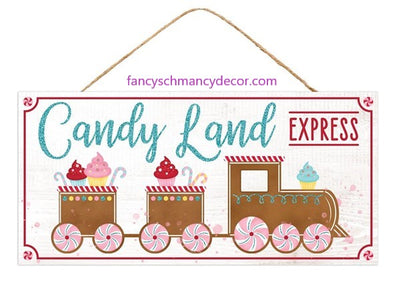 12.5"L X 6"H Candy Land Express Sign