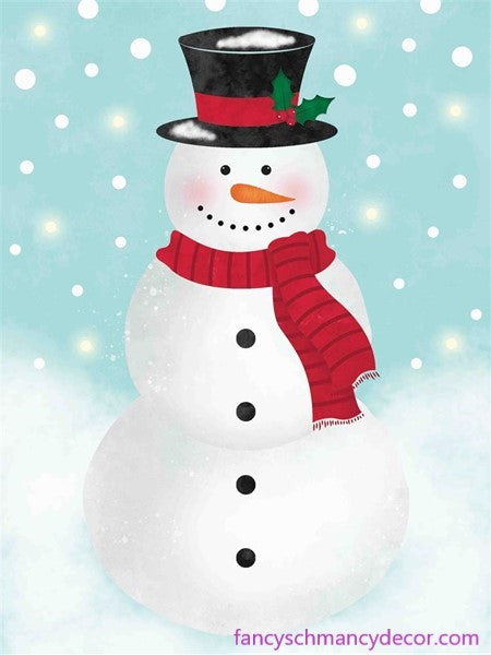 15.75"H X 11.75"L Snowman Sign W/Lights