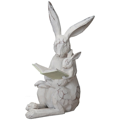 LONG EAR BUNNY READING TO A BUNNY BABY