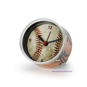 Man Gear Baseball Can Clock