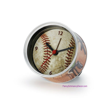 Man Gear Baseball Can Clock