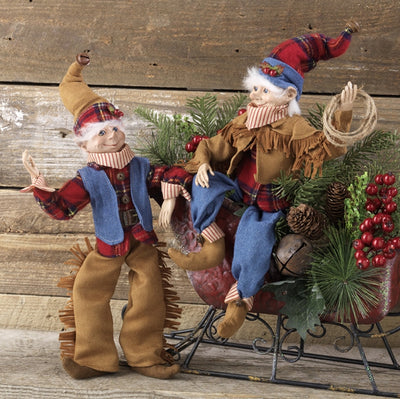 Raz Imports 16" Posable Cowboy Elf