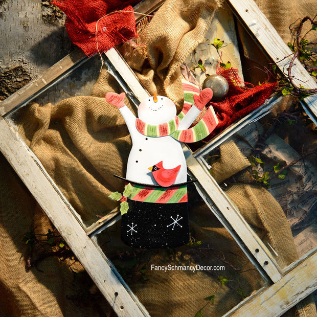 Ho Ho Snowman in Hat by The Round Top Collection C16001