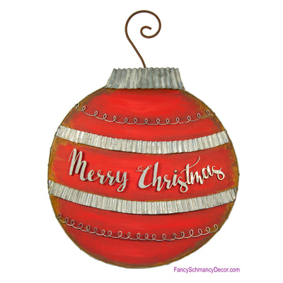 Galvanized Rust Ornament Yard Large by The Round Top Collection C17013