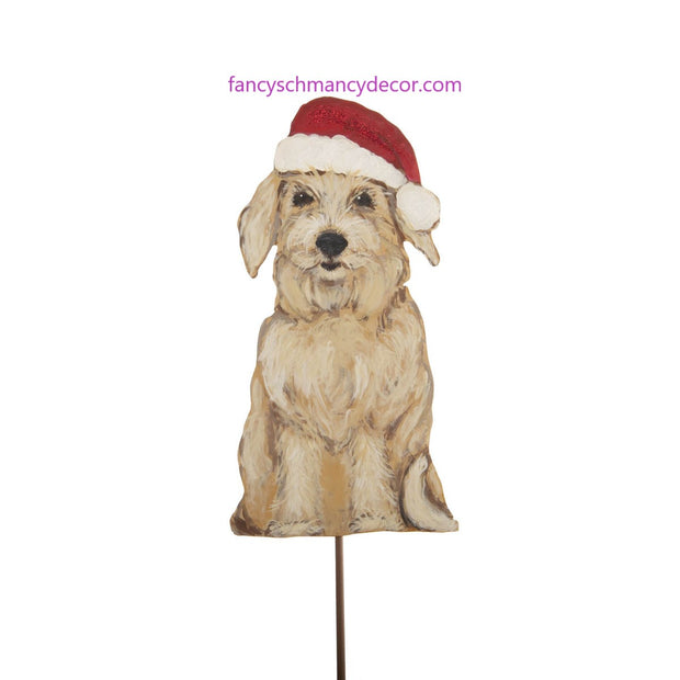 Merry Mutt in Santa Hat by The Round Top Collection