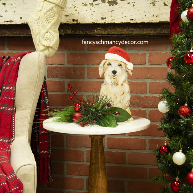 Merry Mutt in Santa Hat by The Round Top Collection