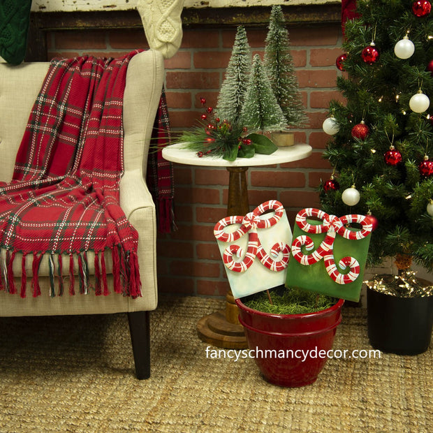 Candy Cane Gift Boxes Assorted Set of 2 by The Round Top Collection